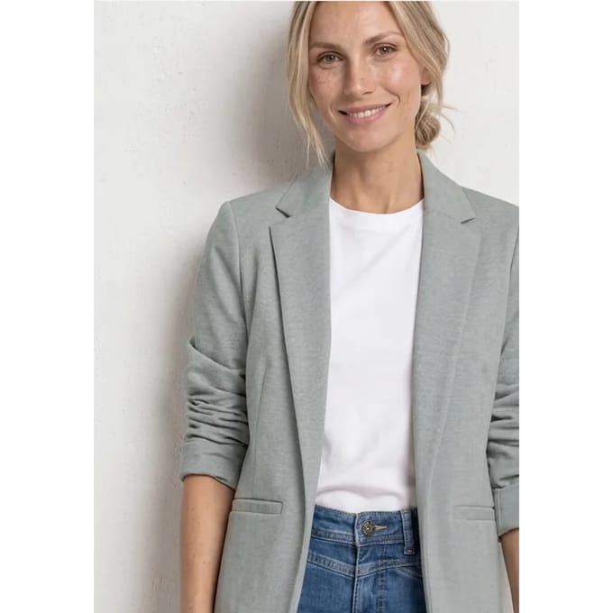 Blazer in een lang en open model