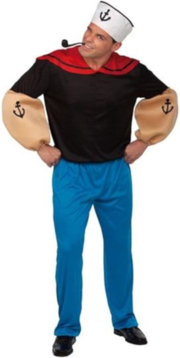 Witbaard Verkleedpak Popeye Heren Polyester Maat M/l