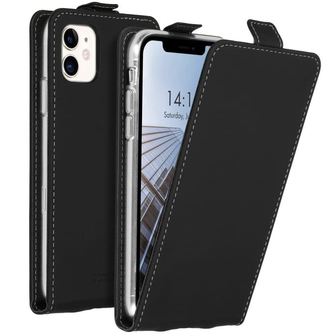 Accezz Hoesje - Geschikt voor Apple iPhone 11 - Flipcase - Zwart