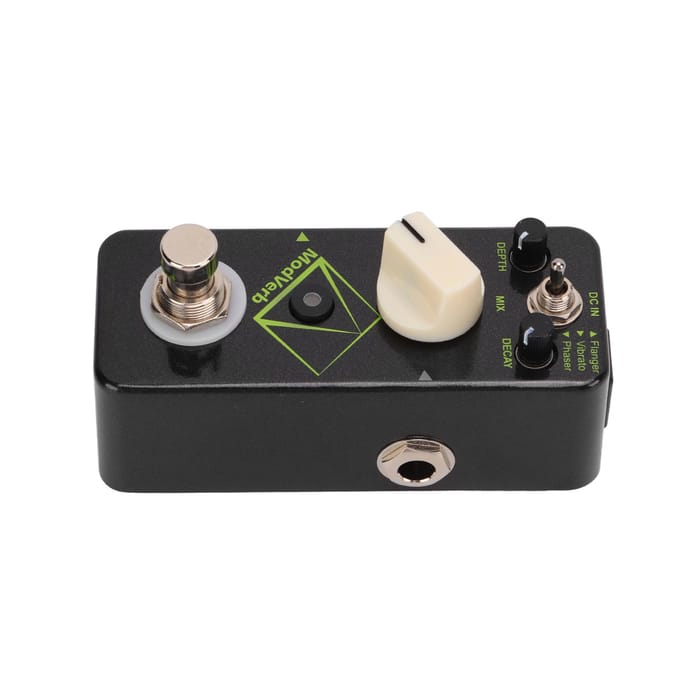 Pédale de Reverb à Modulation Guitare Électrique Bloc Unique Effector 3 Modes Coque Métallique DC9V black
