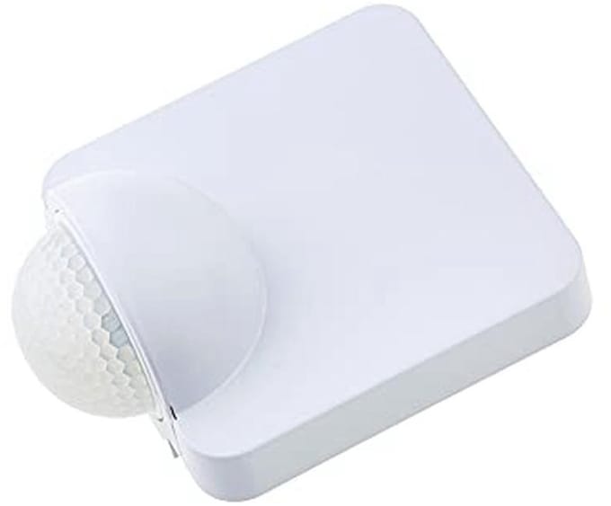 Bewegingssensor 180° voor Binnen en Buiten - IP65, 10m Detectie, Infrarood, Wandmontage, 1200W