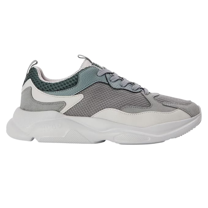 Hugo Heren Leon Mesh Trainers (Donkergrijs)
