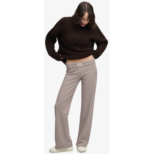 Superdry Athletic Essentials Jerseybroek Slanke Pasvorm Brown Grootte: 36