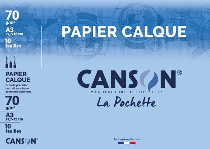 CANSON Transparantpapier gesatineerd A4 90 g/m²