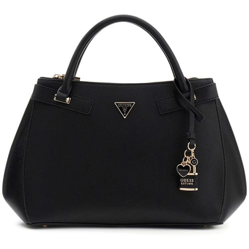 GUESS handtas schoudertas Serenova Girlfriend Satchel Black zwart