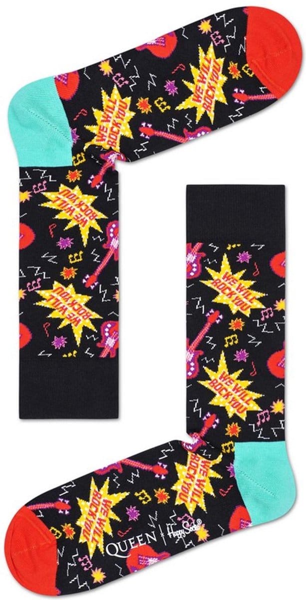 Happy Socks QUE01-9302 Queen We Will Rock You Sock 36-40