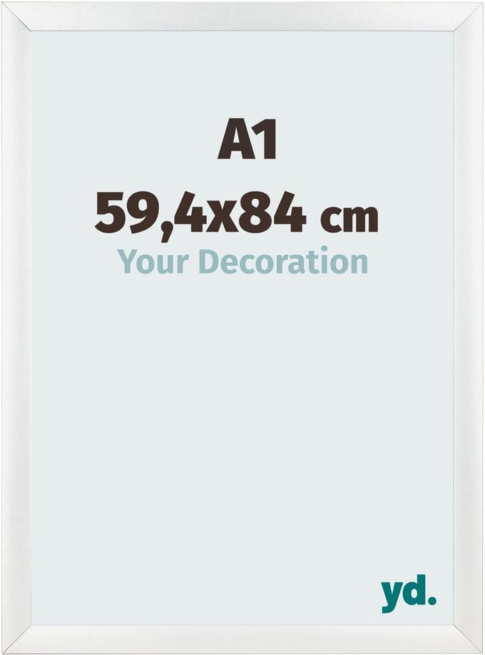 Your Decoration - Fotolijst A1 59,4x84 cm - MDF - Wit Hoogglans - Pisa