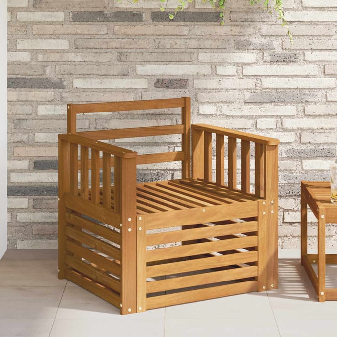 vidaXL - Buiten - bank - set - Massief - Acacia - Hout