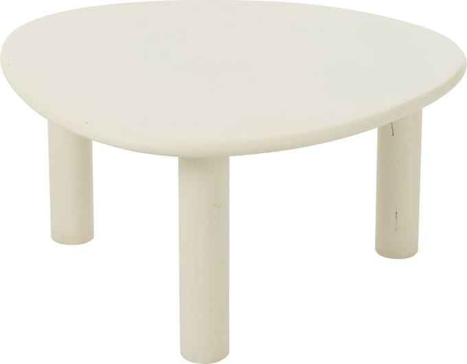 J-Line bijzettafel Bali - hout - wit - medium
