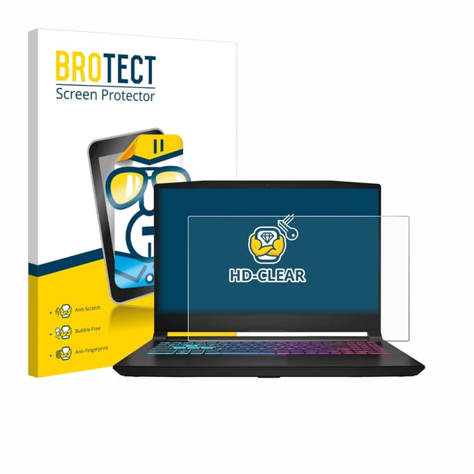 BROTECT - Screenprotector voor MSI Katana 15 HX B14 - Folie Beschermfolie transparant