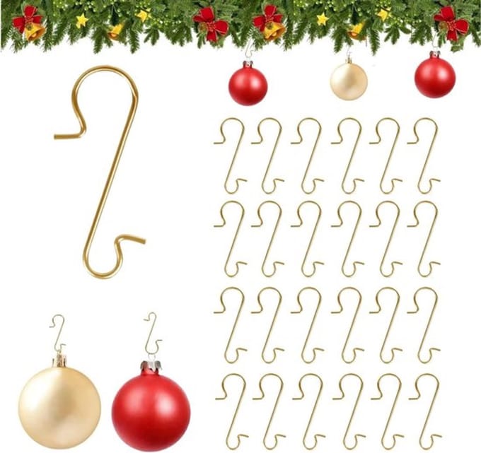 Allecto - Kerstballen Hangers - S-Haken - Gemakkelijk te gebruiken