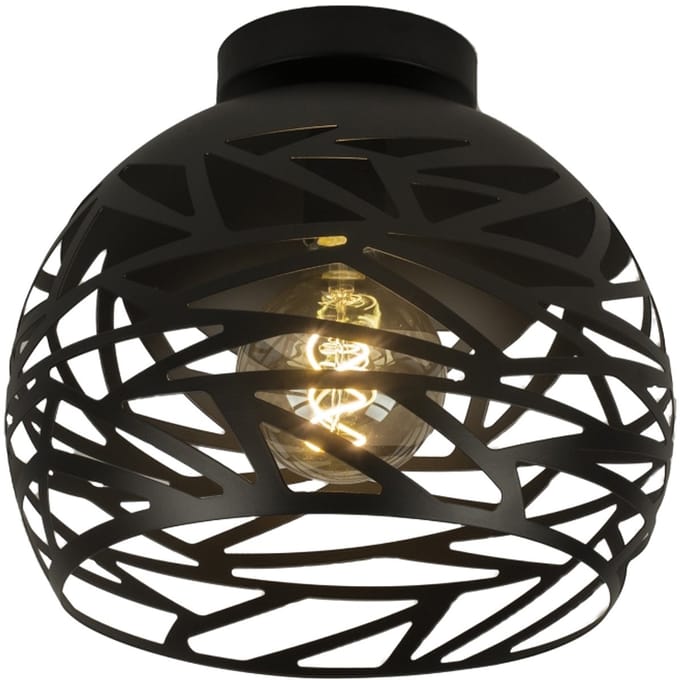 Lumidora Plafondlamp 74750 - Plafonniere - CELES - E27 - Zwart - Metaal - ⌀ 30 cm