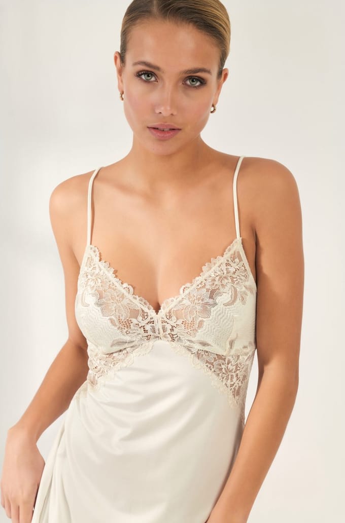 Promise - Perla Nachtjurkje - maat M - Beige