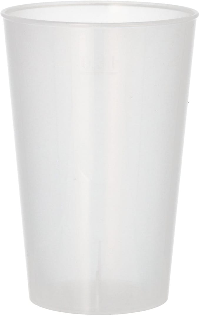 Drinkbekers/bierbekers, herbruikbaar PP 0,3 l Ø 8 cm · 11,7 cm transparant onbreekbaar (150 stuks)