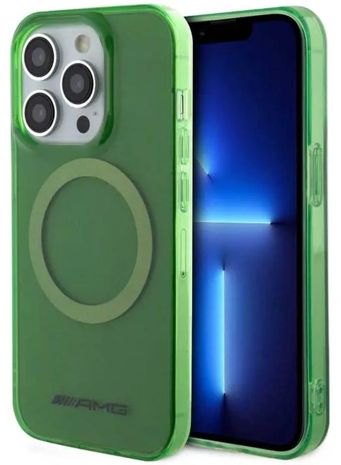 AMG Back Cover voor iPhone 15 Pro Max - Groen - MagSafe - Slank Design met Camera Bescherming
