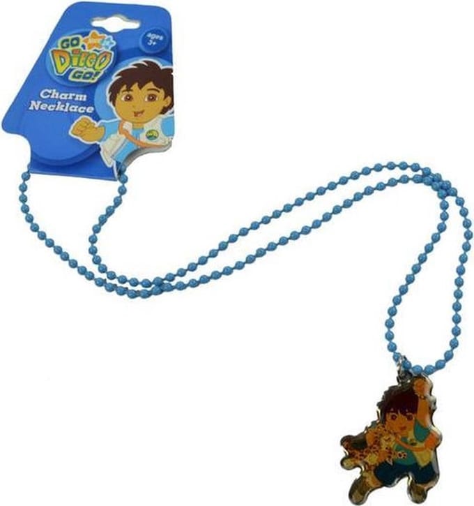 Nickelodeon - Go Diego Go - Ketting - Halsketting - Metaal - Blauw.