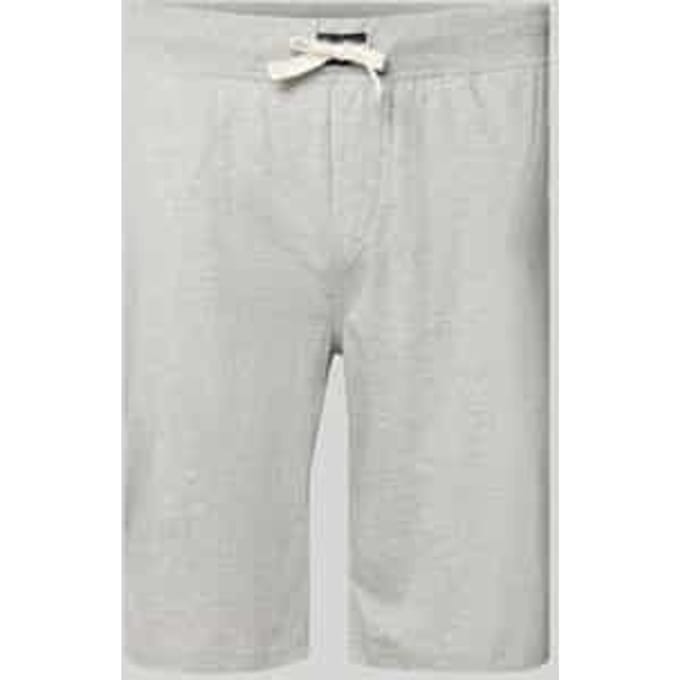 Korte broek van jersey met geborduurd logo