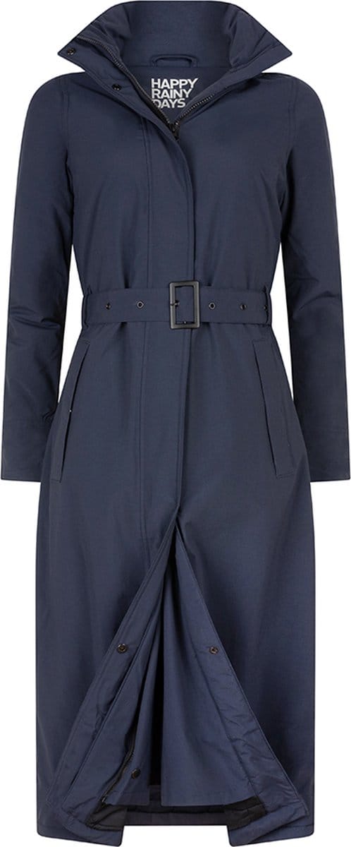 Happy Rainy Days Lange Regenjas Dames Toronto Donkerblauw