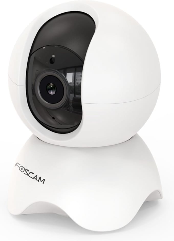 Foscam X3 - Beveiligingscamera's - 3 MP - Pan&tilt - Binnencamera - Babyfoon - Persoonsdetectie - Wit