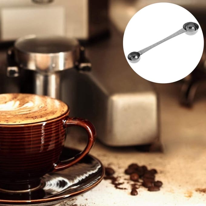 Dubbele Einden Maatlepel Met Schaal Koffie Schep Eetlepel Theelepels