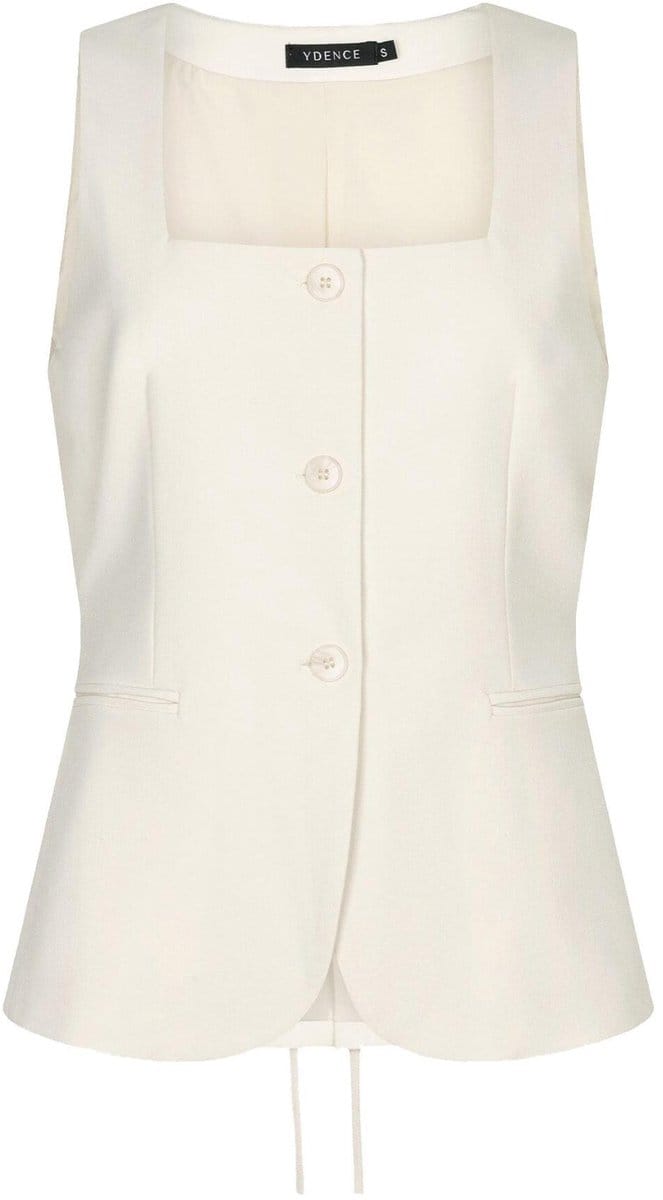 Ydence Gilet Gilet Allie Hss2608 Ecru Dames Maat - M