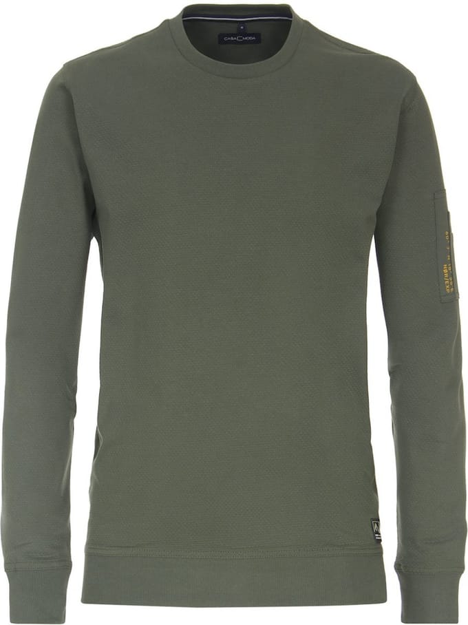 Casa Moda Sweatshirt Katoen En Elasthan Ronde Hals Trui - M