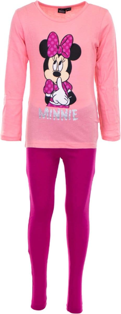 Disney Minnie Mouse - Pyjama - Maat 122/128 - Roze/Fuchsia