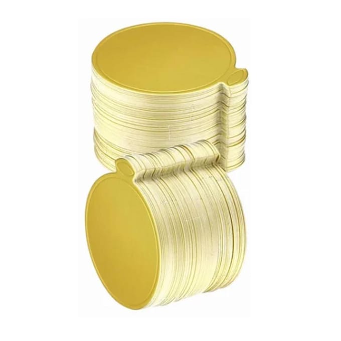 200 Stuks Gouden Taartbodemplaat 3,5 inch Ronde Taartpad voor Mini Taarten Muffins Koekjes Mousse Brownies Cupcakes Pizza beige