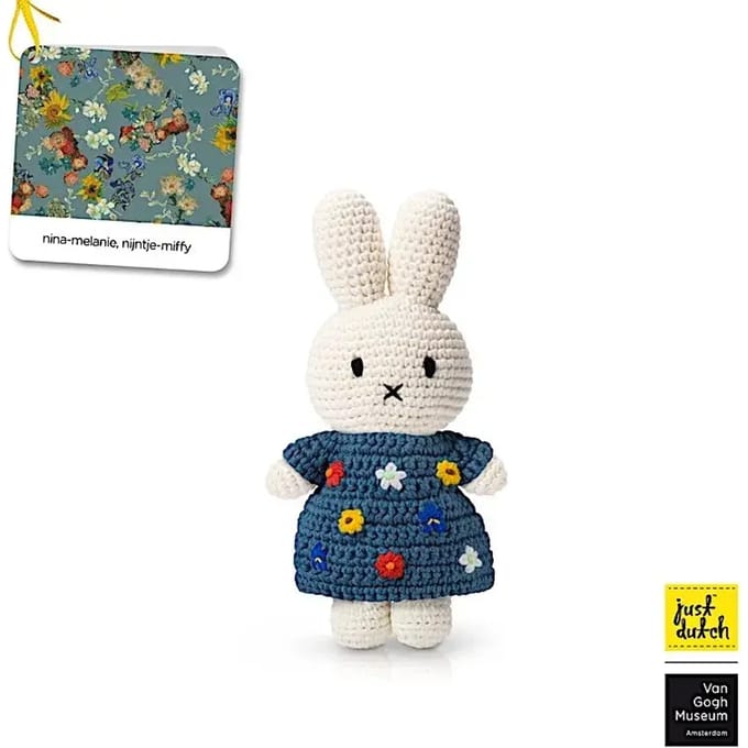 Pluche Just Dutch VanGogh x Miffy - Fleurs