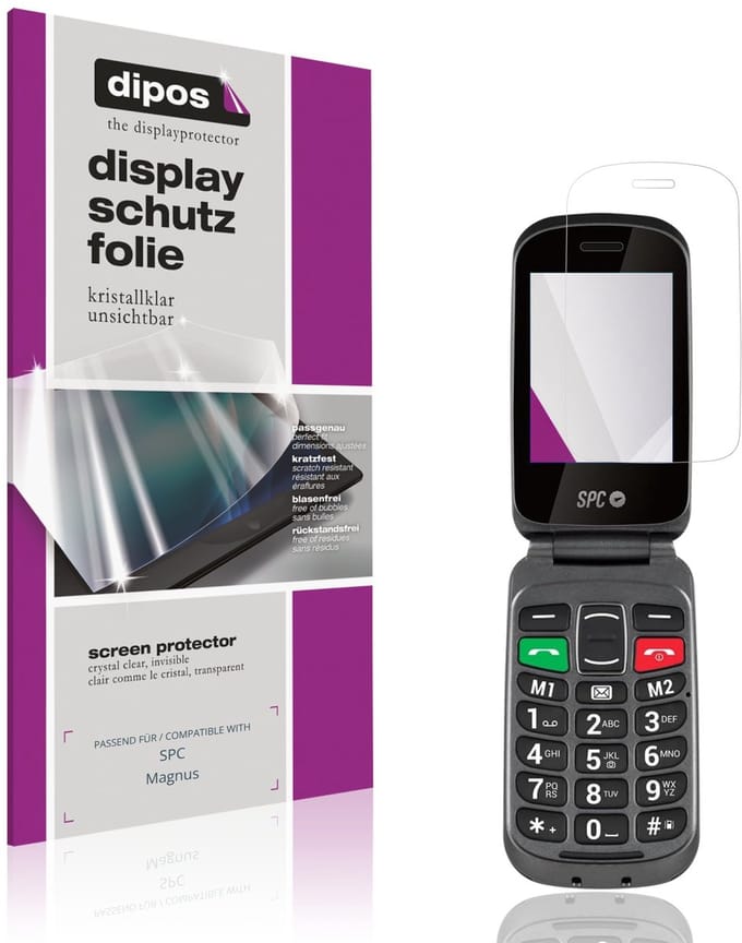 dipos – 4x Beschermfolie geschikt voor SPC Magnus | Krasbestendige & heldere Screenprotector Ultra-Thin