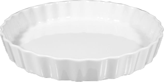 Bakvorm Rond - Ovenschaal Cakevorm - Taarten Bakken - Vaatwasmachinebestendig - Ø 26 cm - Wit