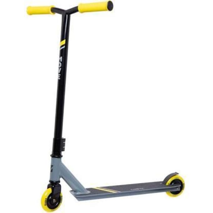 Stuntstep - Move Curve - Grijs/Geel - Vanaf 4 jaar - Stuurhoogte 80cm -