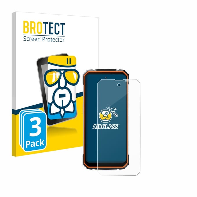 Screenprotector 3 Stuks voor Blackview BV8100 Beschermglas transparant