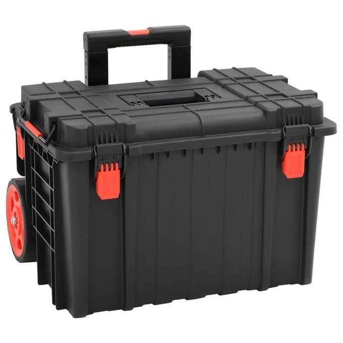 vidaXL - Flightcase - draagbaar - 56,5x45,5x48 - cm - PP - zwart