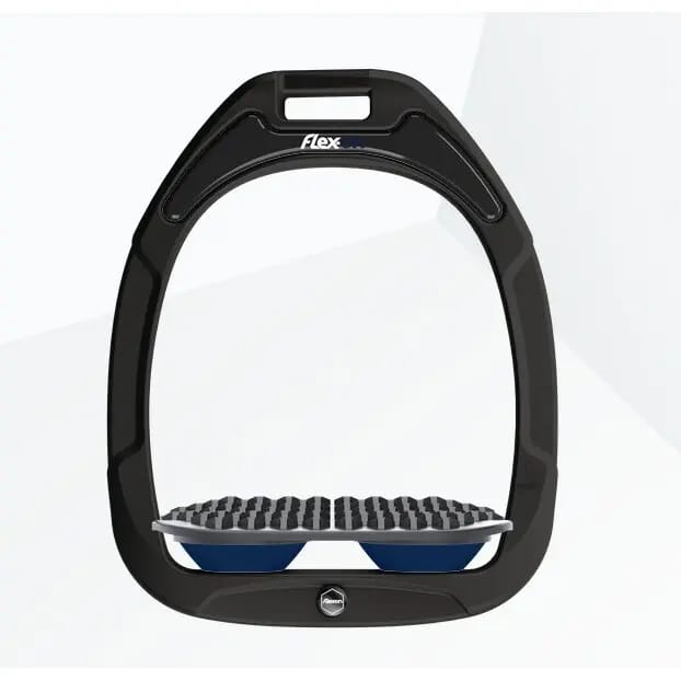 Endurance stijgbeugels Zwart/Grijs/Marine Flex-On Green Composite