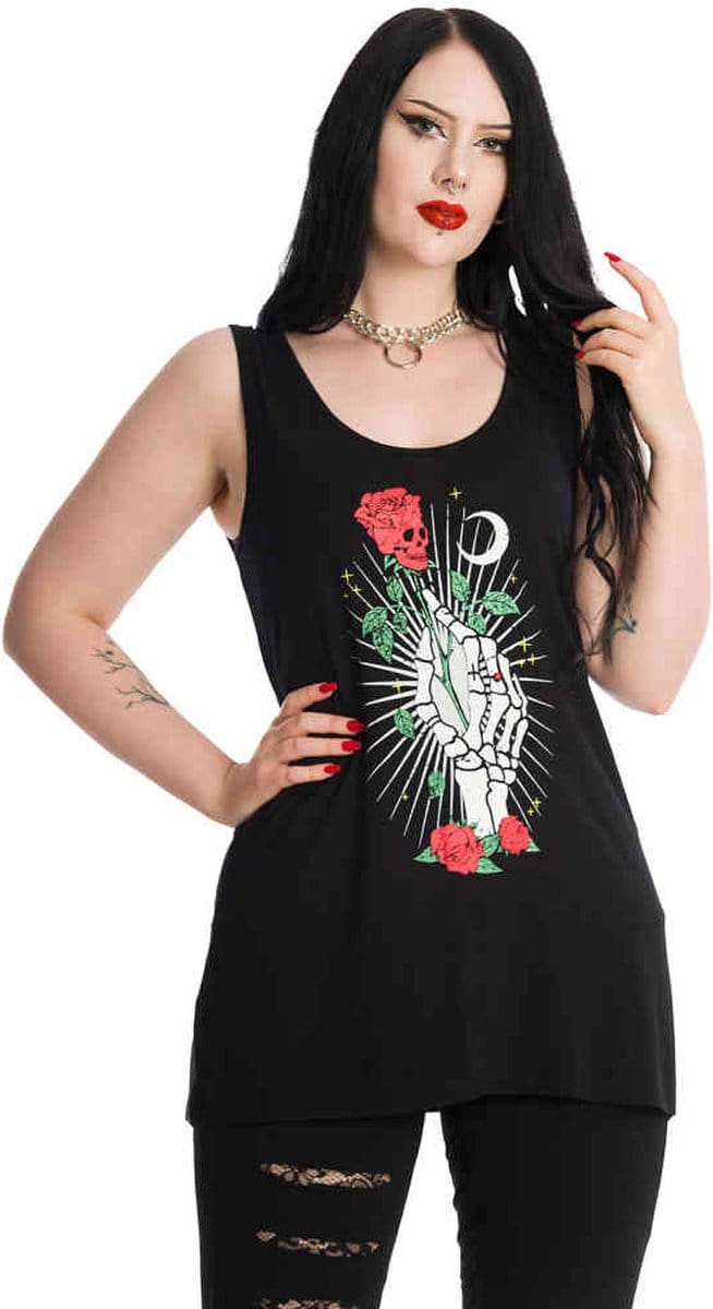 Banned - ISHTARS MOON Mouwloze top - 4XL - Zwart