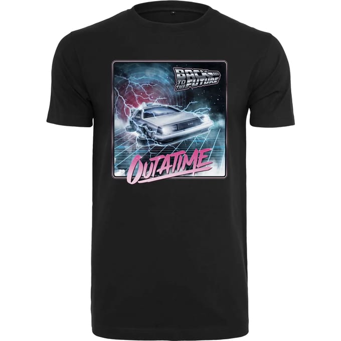 Merchcode Back To The Future - Back To The Future Outatime Heren Tshirt - 2XL - Zwart