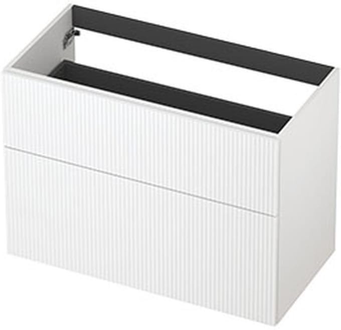 INK - Onderkast 2L A-sym Gelakt Gefr. Front - 900x450x650 Mm - Mat Wit