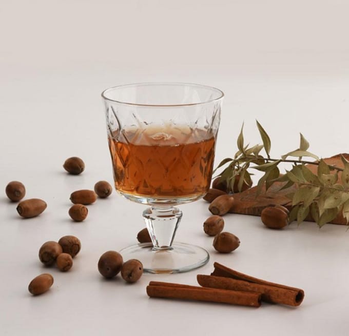 Pasabahce Leafy 440462 – Likeurglazen – 4 Stuks – 120 ml - Glazen Op Voet