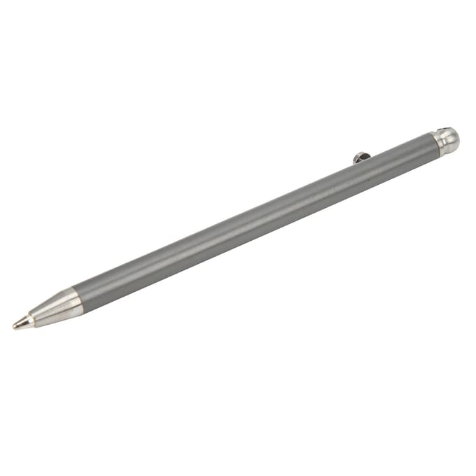 Mini Stylo Titane Pur EDC Portable Porte-clés Stylo Signer Stylo à Bille Instrument d'Écriture gris
