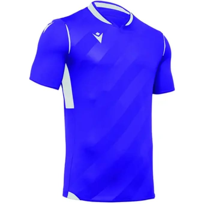 Macron Kimah Shirt Korte Mouw Heren - Paars / Wit | Maat: XXL