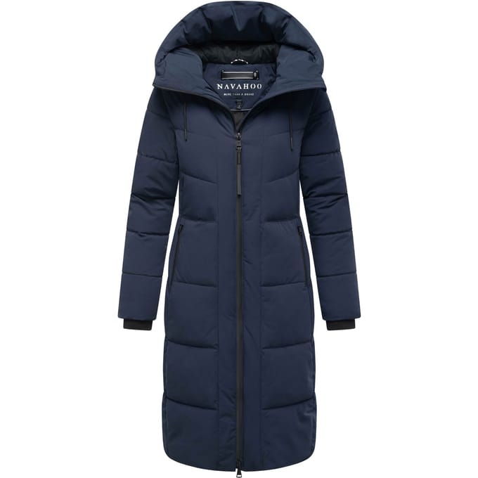 Navahoo dames wintermantel SCHOKOKUSS – elegant, warm & functioneel