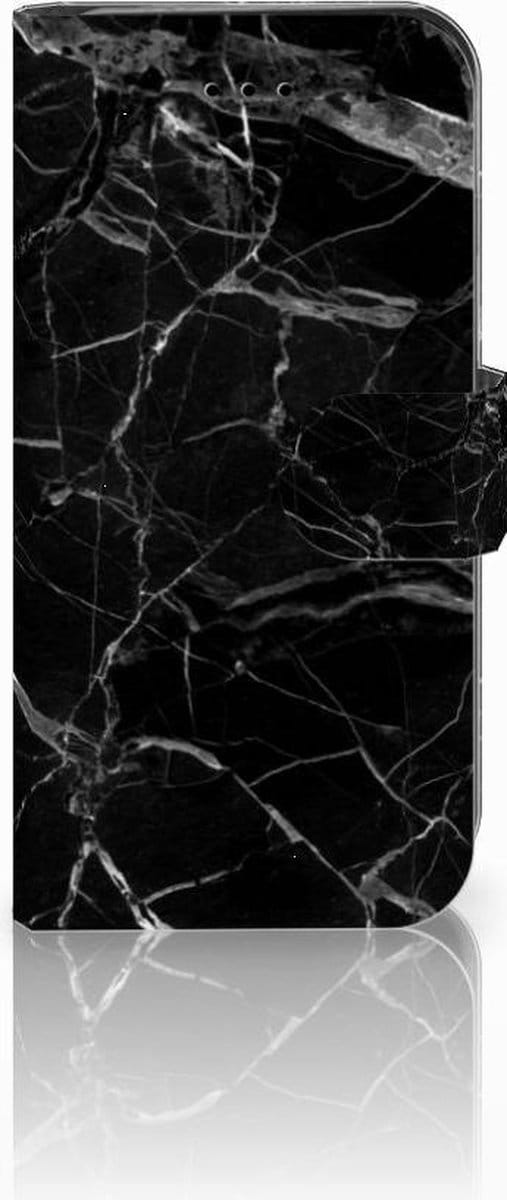 iPhone 7 | 8 | SE (2020) | SE (2022) Bookcase Marmer Zwart - Origineel Cadeau Vader