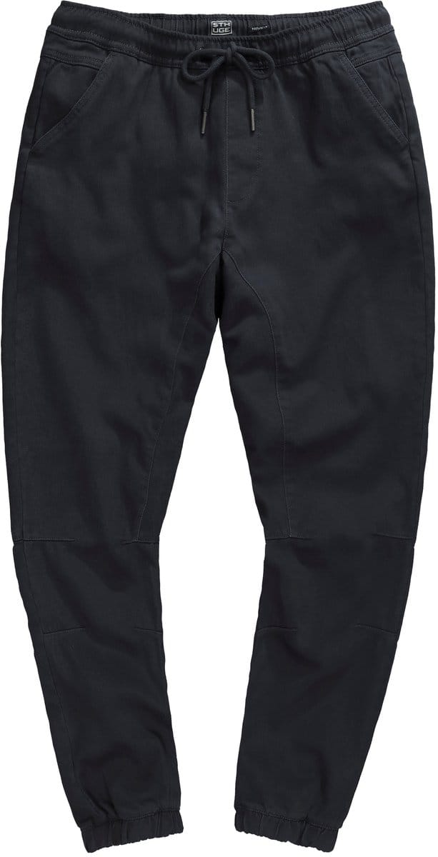 STHUGE - Heren - Broek elastische tailleband Modern Fit 3 zakken - Zwart - Maat 3XL