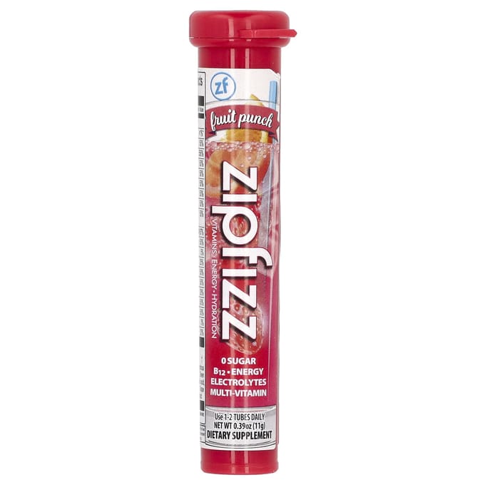 Zipfizz, Energie Drank Mix, Fruit Punch, 20 Buisjes, 0.39 oz (11 g) Elk