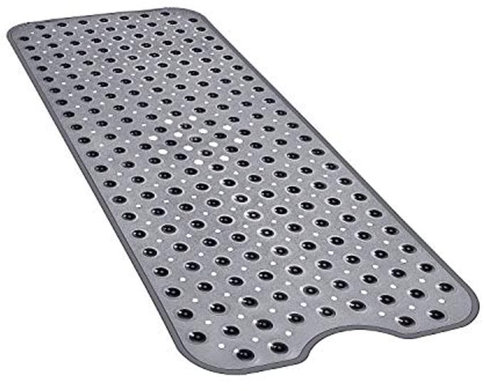 YINENN Antislip en extra grote baddouchemat -101,6 x 40,6 cm, lichtzwart