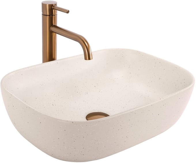 Rea Belinda Opzetwastafel Beige 46,5X33X13,5 cm