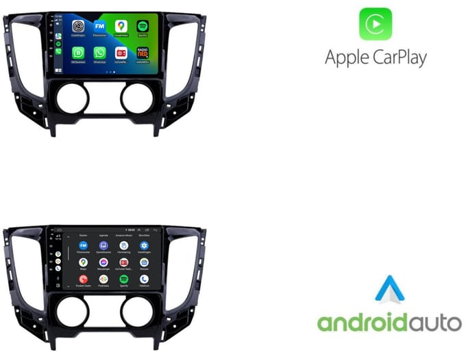 CarPlay autoradio geschikt voor Mitsubishi L200 | 2016 | Android 13 | Draadloos Apple CarPlay & Android Auto | 2GB + 32GB | 8-Core processor | Davilon | 2025 model | 2016 | Bluetooth & Wifi