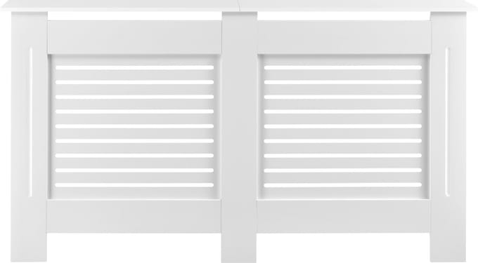 Radiatoromkasting radiatorombouw MDF wit 172x19x82 cm