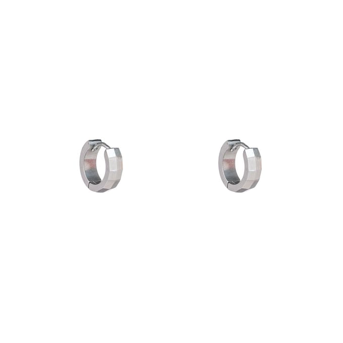 Go Dutch Label Oorringen Double Facet Zilver